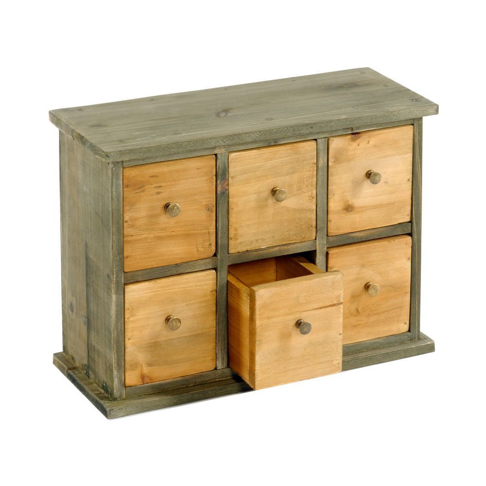 Six Drawer Storage Cabinet 32 x 13 x 24cm N0143