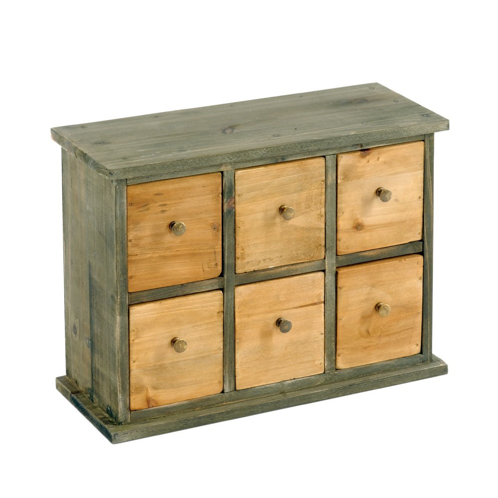 Six Drawer Storage Cabinet 32 x 13 x 24cm N0143