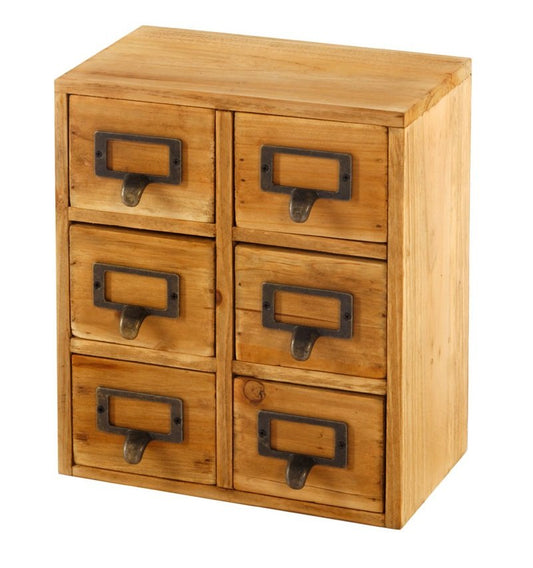 Storage Drawers (6 drawers) 23 x 15 x 27cm N0160