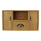 Small Wooden Cabinet with Cupboards, Drawer and Shelf N0295