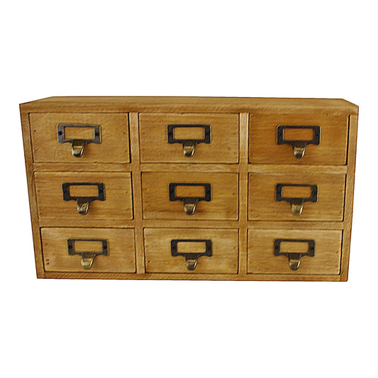 9 Drawer Triple Level Small Storage Unit, Trinket Drawers N0299