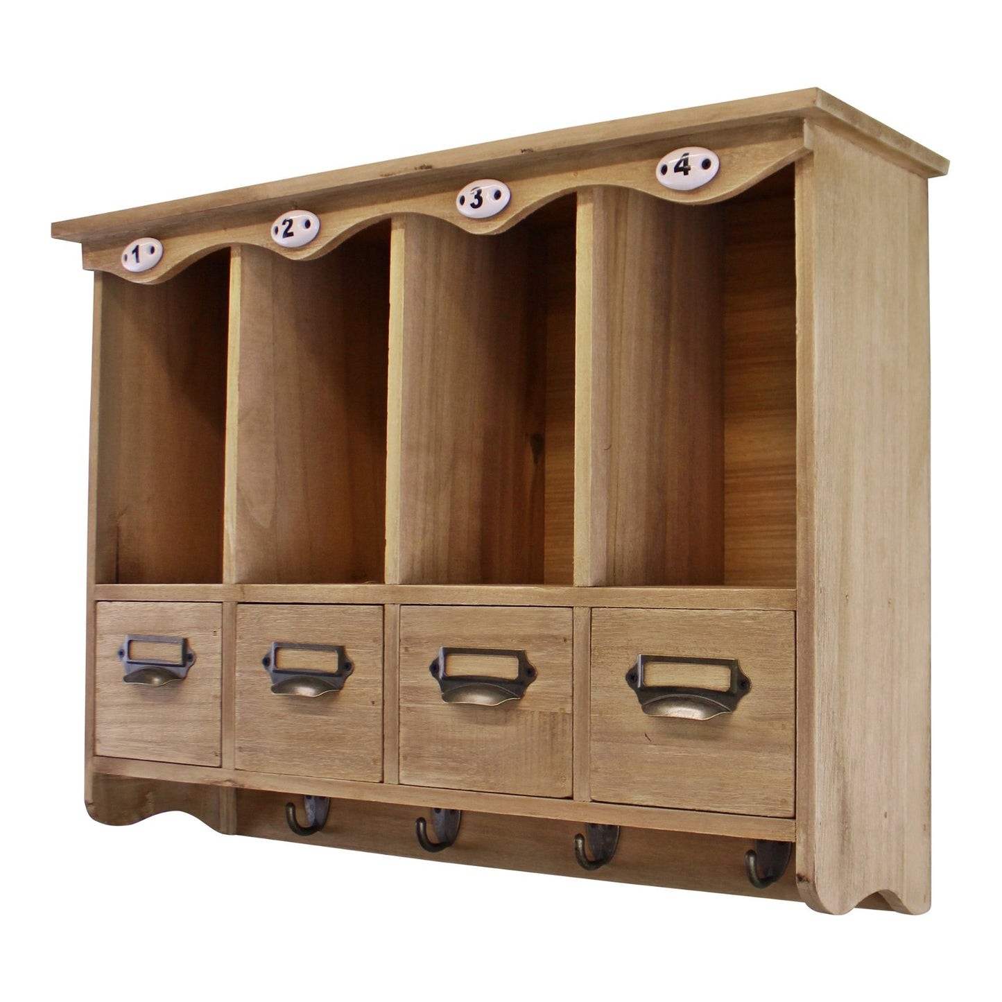 Wooden Wall Hanging Storage Unit N0305