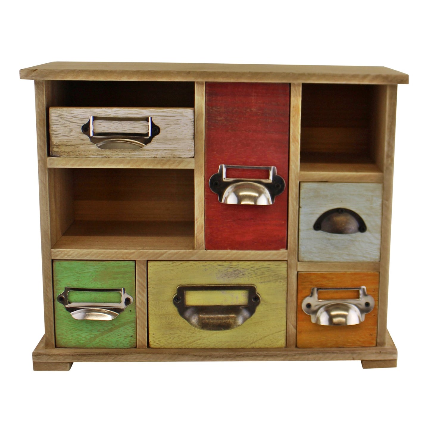 Multi Coloured Wooden Trinket Drawers N0309