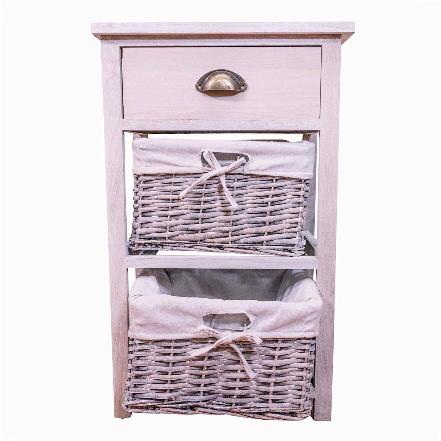 Murray Light Grey Wood Grain Effect Cabinet With Drawers N0330