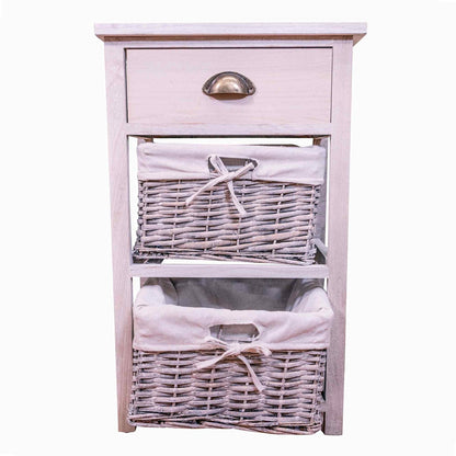 Murray Light Grey Wood Grain Effect Cabinet With Drawers N0330