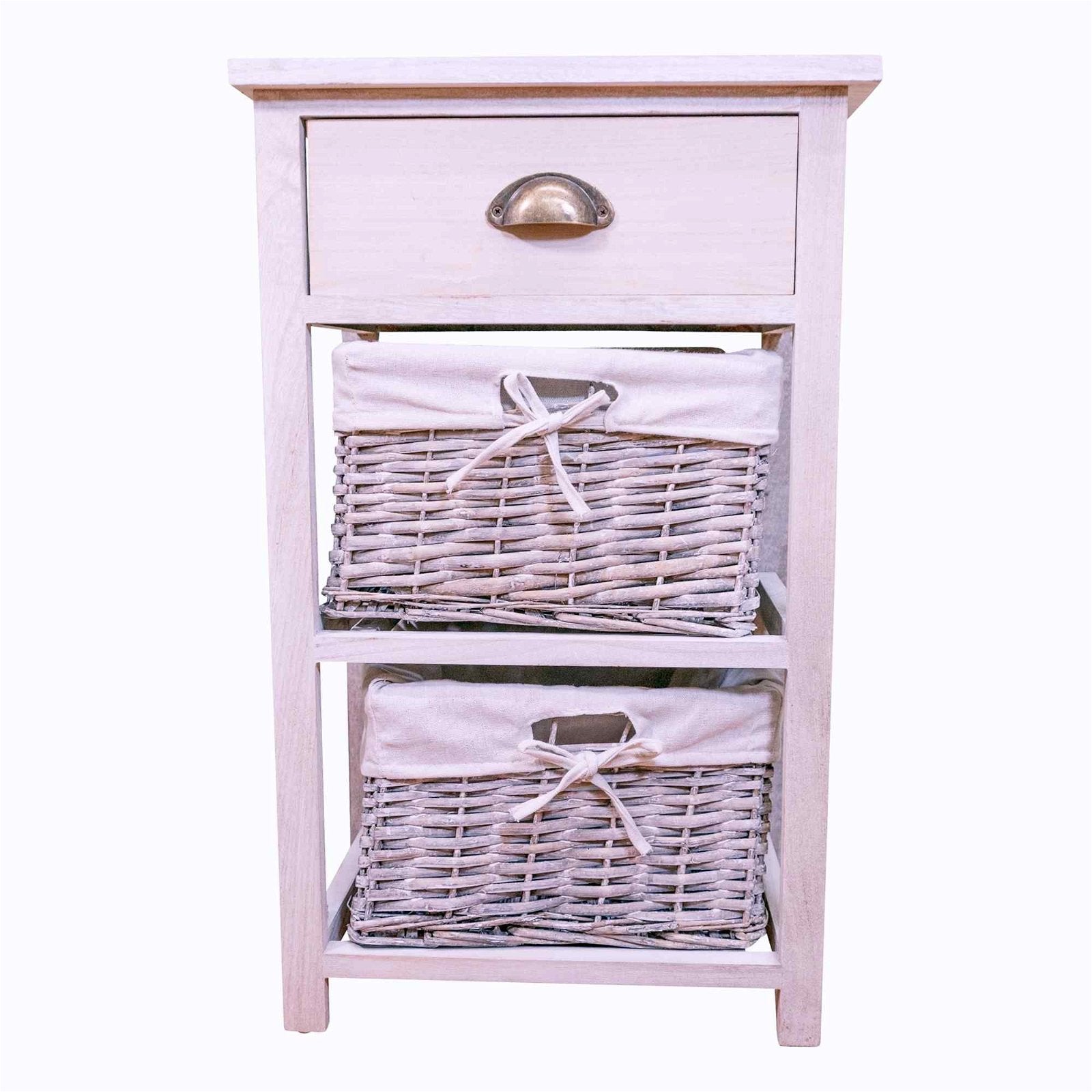 Murray Light Grey Wood Grain Effect Cabinet With Drawers N0330