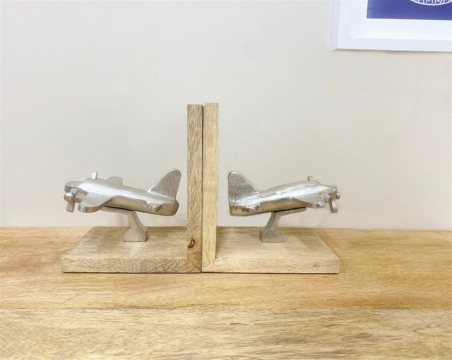 Set of Two Aeroplane Bookends N0427