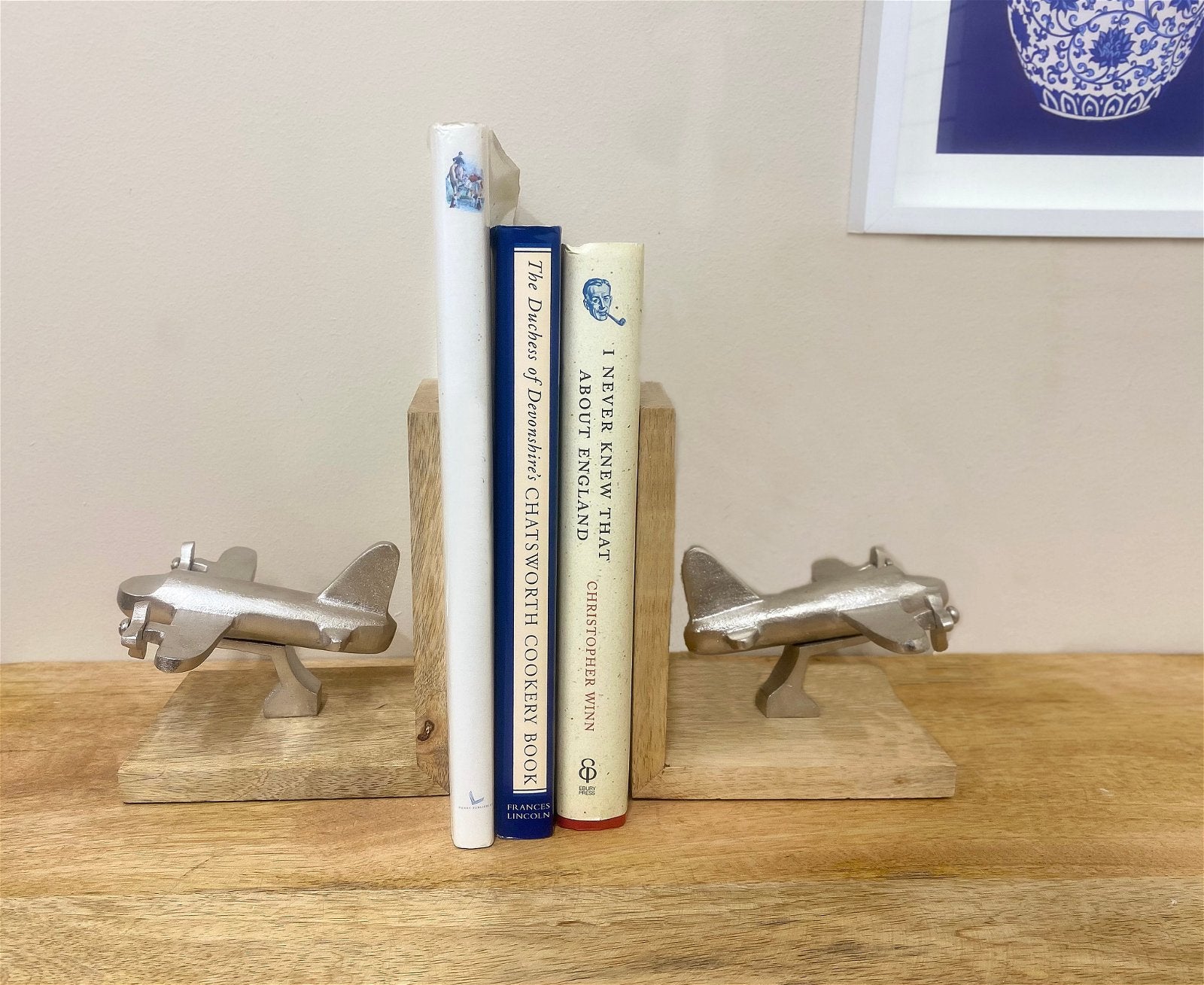 Set of Two Aeroplane Bookends N0427