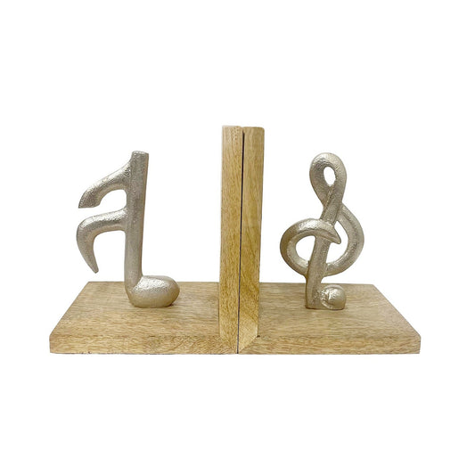 Set of Two Musical Note Bookends N0428