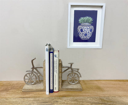 Set of Two Bicycle Bookends N0429