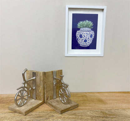 Set of Two Bicycle Bookends N0429