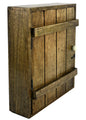 Solid Wood Wall Hanging Key Cabinet with 6 Hooks N0528