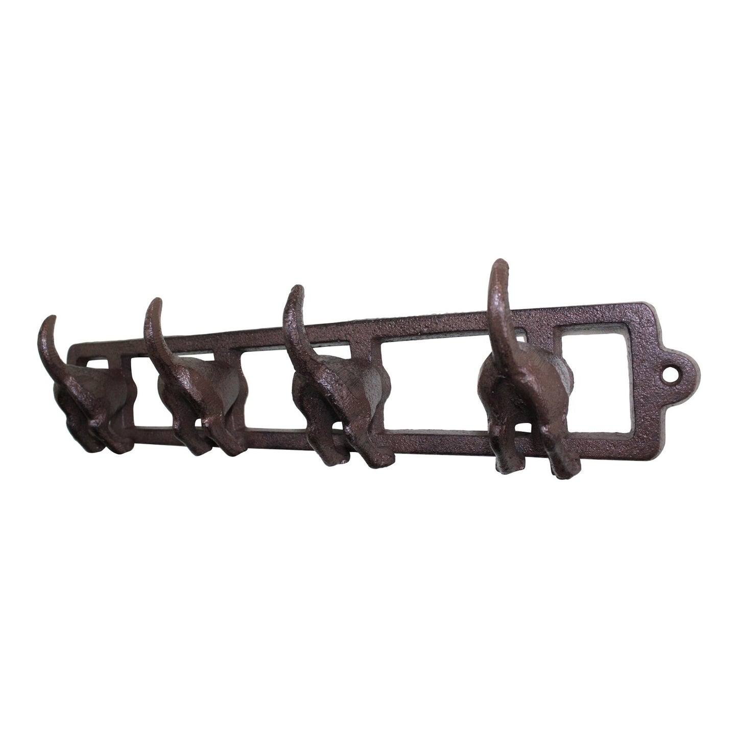 Rustic Cast Iron Wall Hooks, Dogs Tail N0700