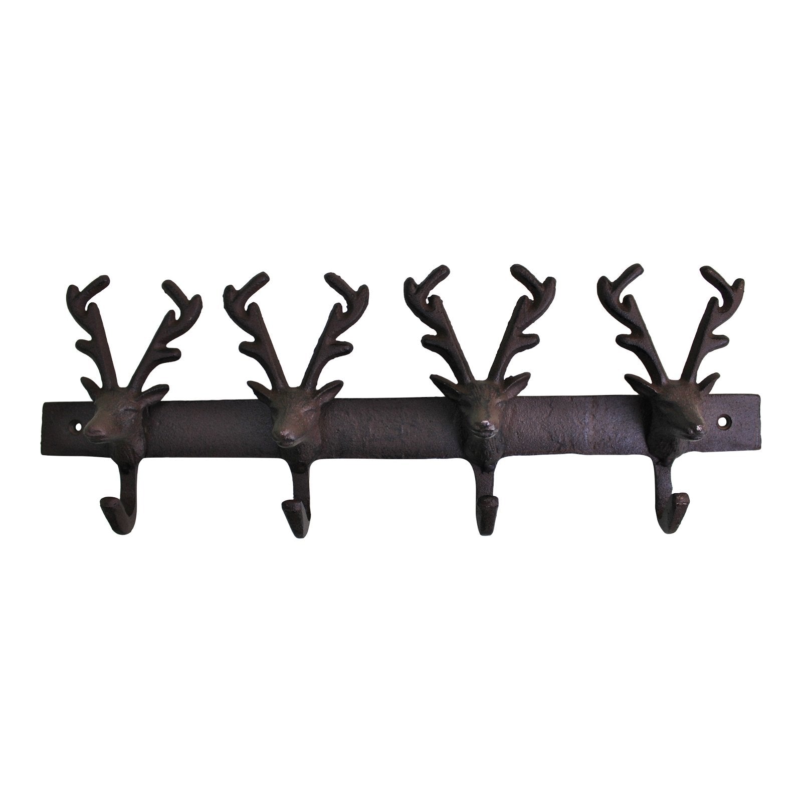 Rustic Cast Iron Wall Hooks, Reindeer N0708