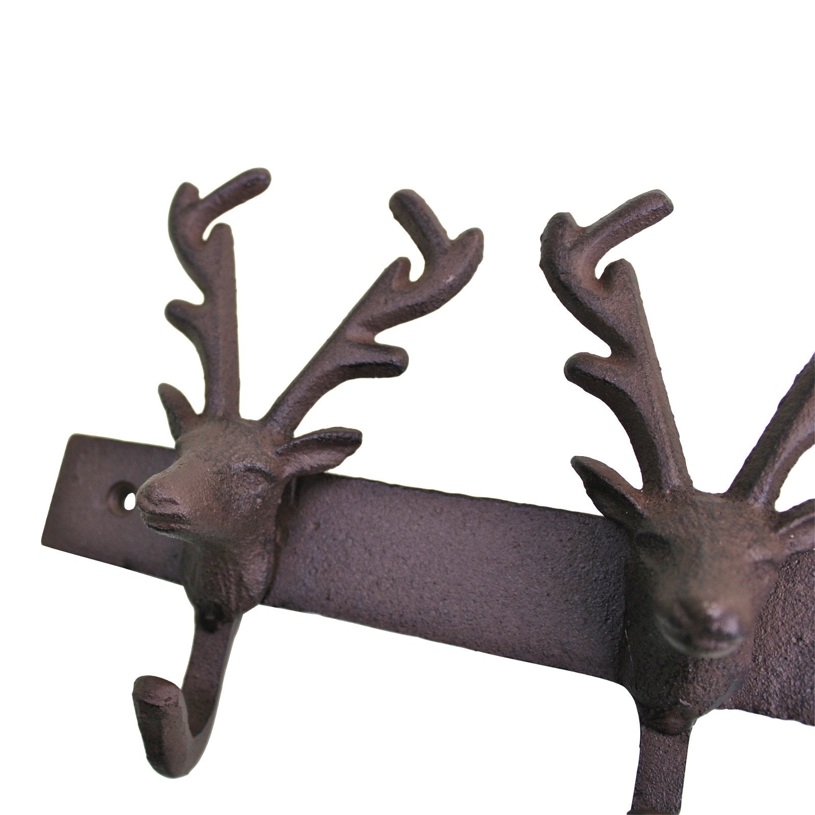 Rustic Cast Iron Wall Hooks, Reindeer N0708