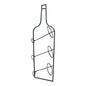 Wall Mounted Black Metal Wine Bottle Holder N0713