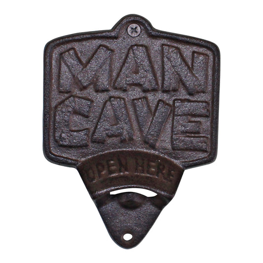 Cast Iron Wall Mounted Man Cave Bottle Opener N0746