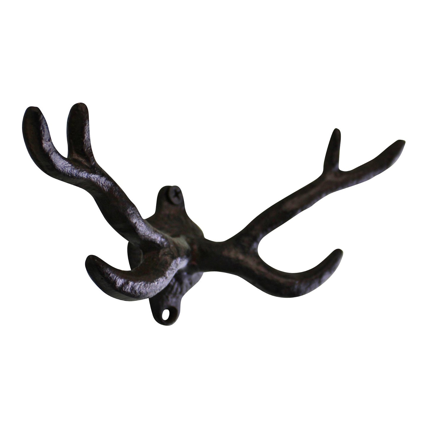 Rustic Cast Iron Wall Hooks, Stag Antlers, Small N0757