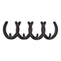 Rustic Cast Iron Wall Hooks, Horseshoe Design N0761