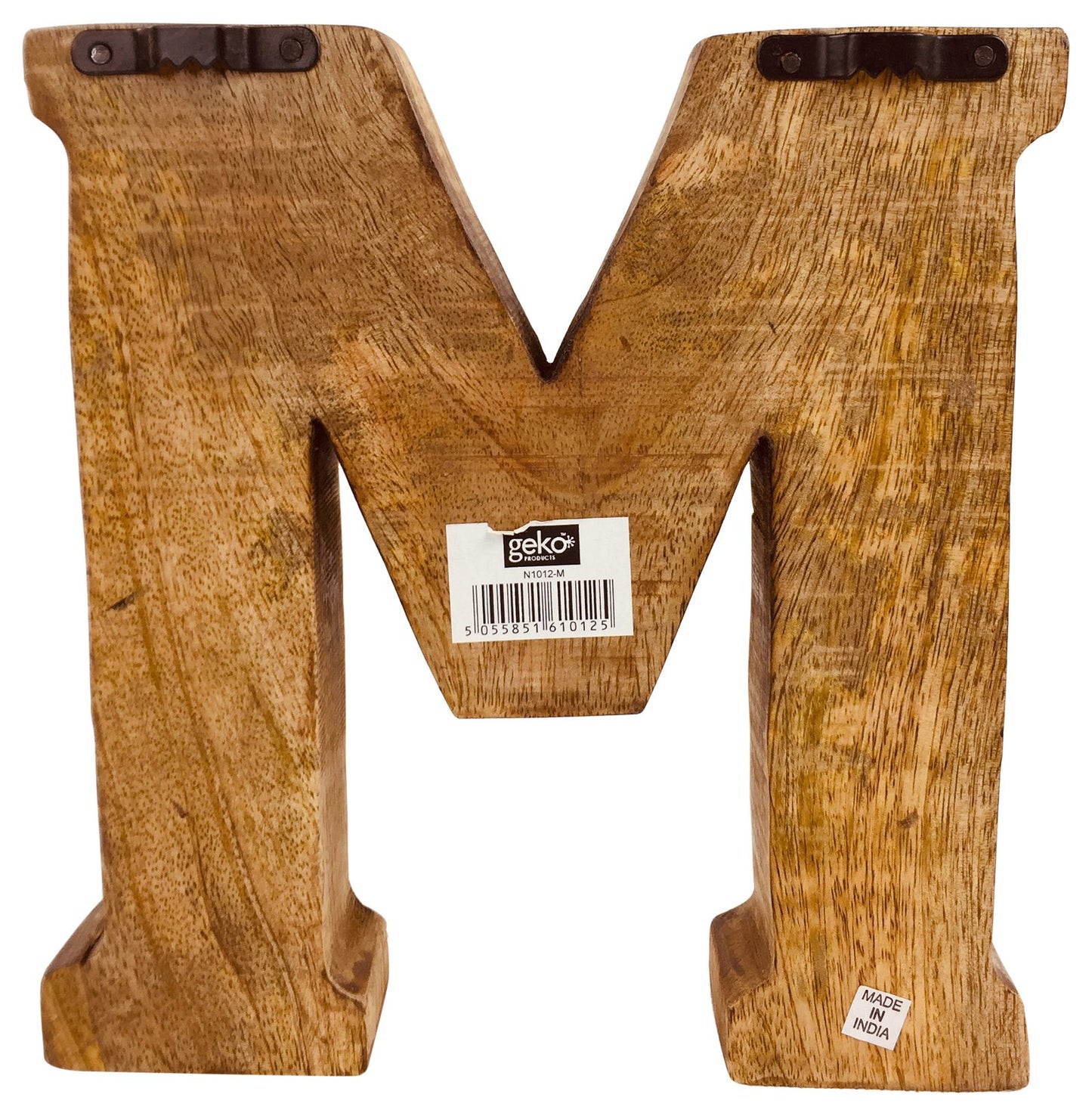 Hand Carved Wooden Geometric Letters Mum N1030-Mum