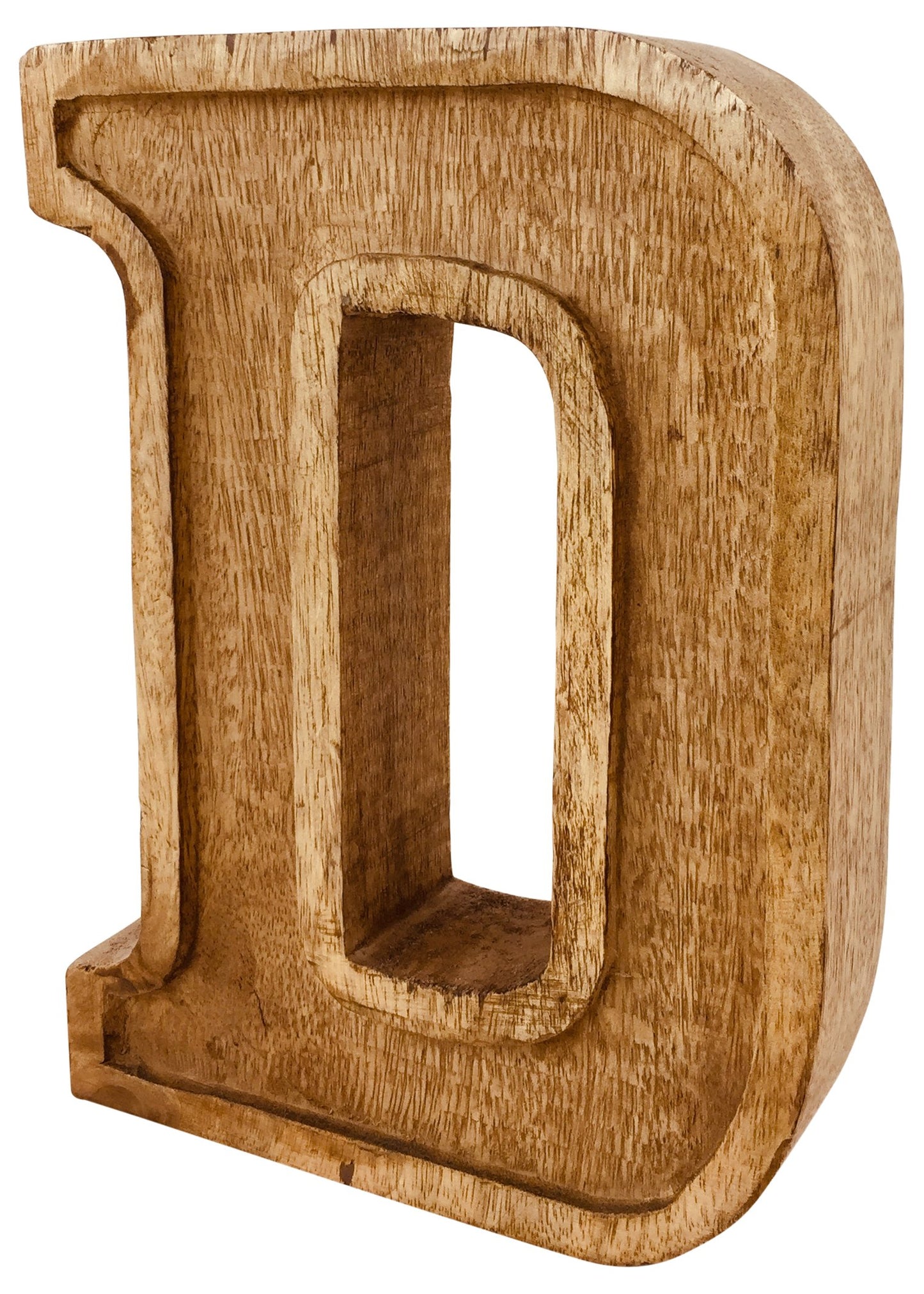 Hand Carved Wooden Embossed Letter D N1103-D