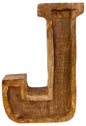 Hand Carved Wooden Embossed Letter J N1109-J