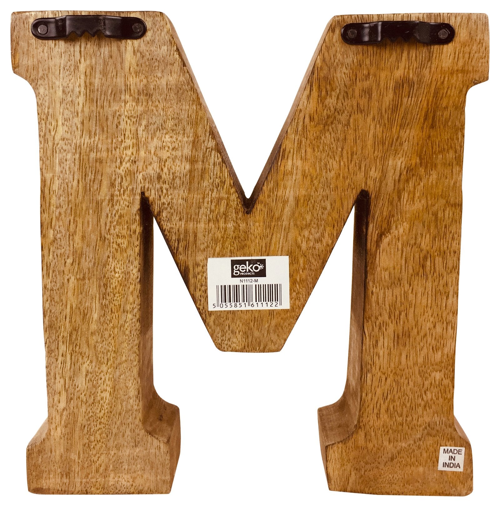 Hand Carved Wooden Embossed Letter M N1112-M