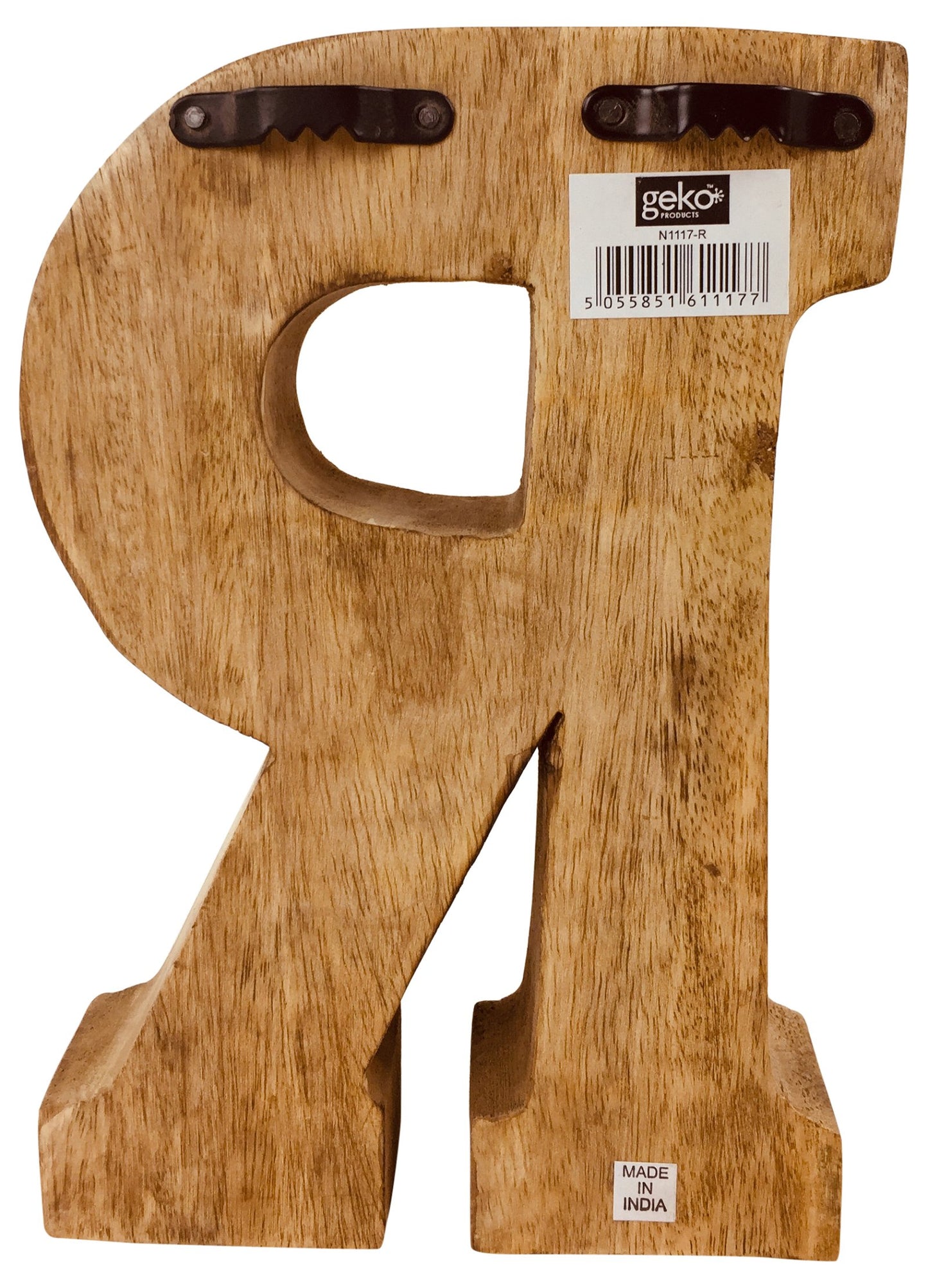 Hand Carved Wooden Embossed Letter R N1117-R