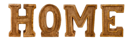 Hand Carved Wooden Embossed Letters Home N1129-Home