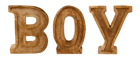 Hand Carved Wooden Embossed Letters Boy N1137-Boy