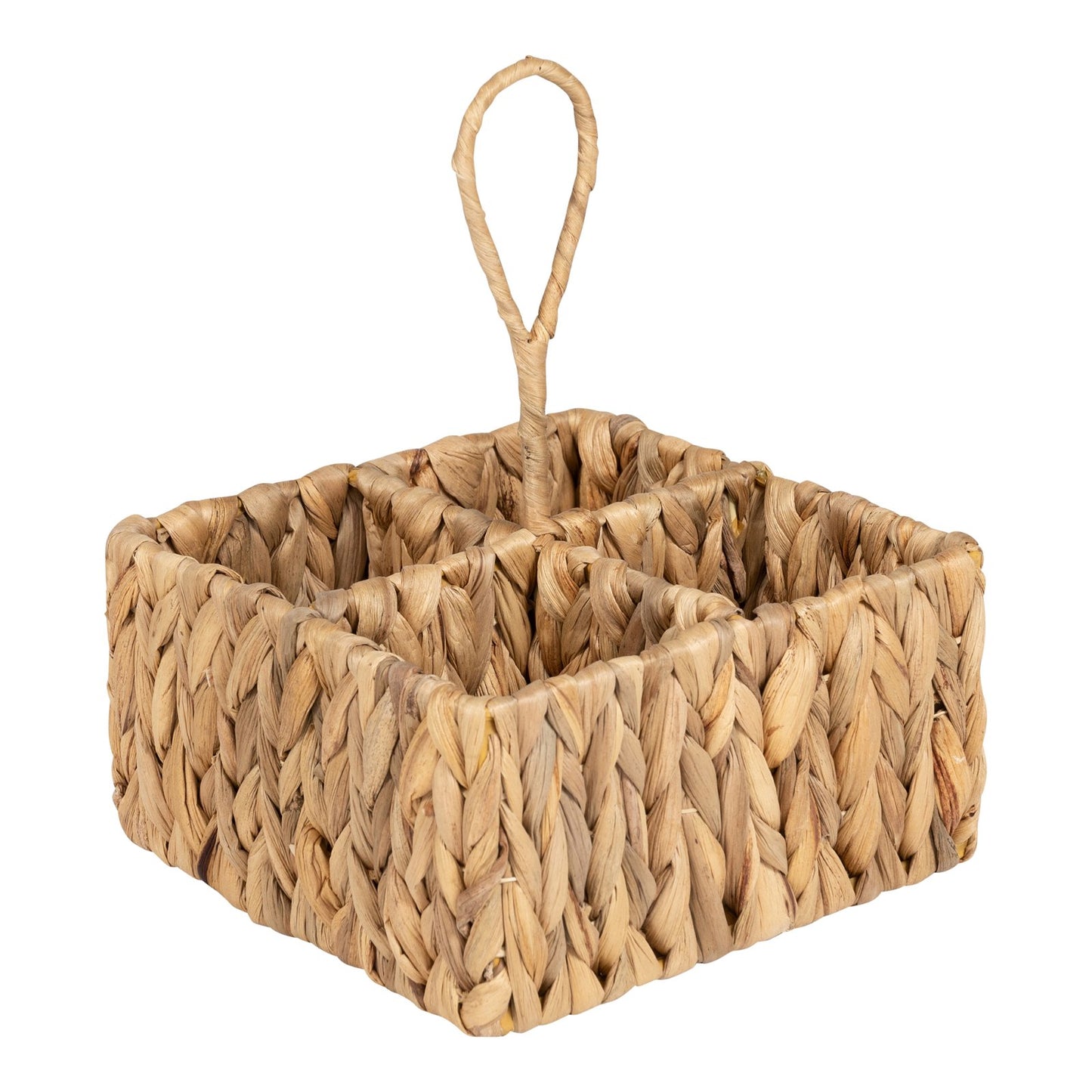 Square Raffia Weaved Cutlery Holder S-NI0959