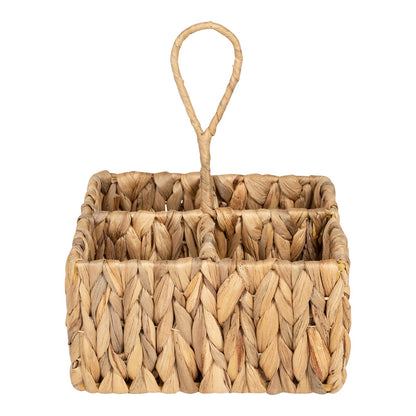 Square Raffia Weaved Cutlery Holder S-NI0959