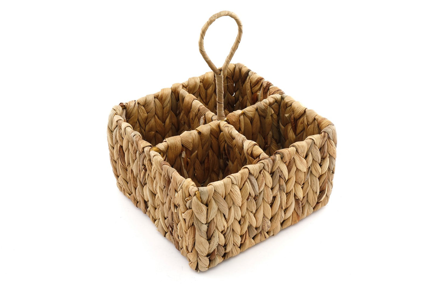 Square Raffia Weaved Cutlery Holder S-NI0959