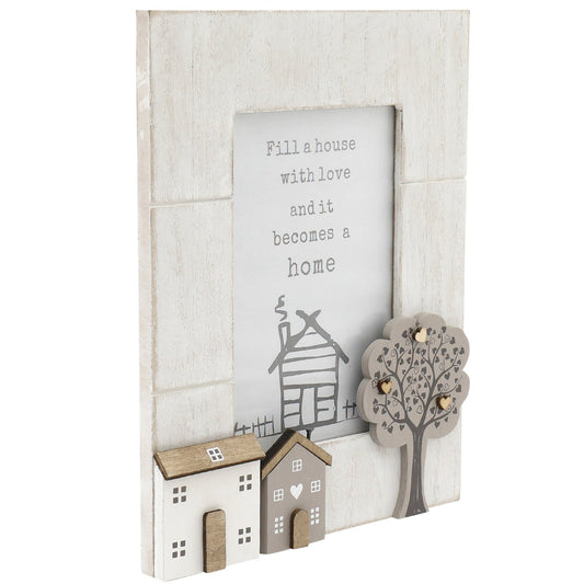 Wooden Houses Photo Frame 4x6 S-OR1690