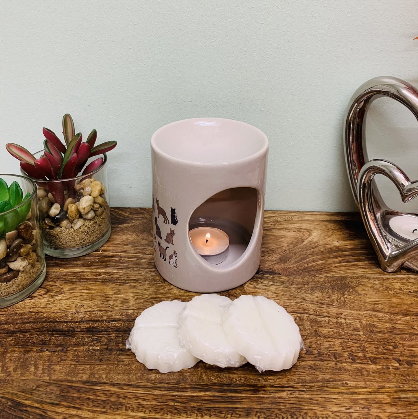 Pet Cat Design Oil Burner with Wax Melts S-PG0101