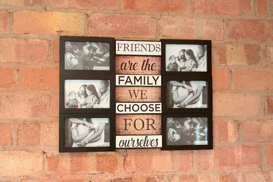 Family Themed Black Multi Photo Frame S-PH2141-A