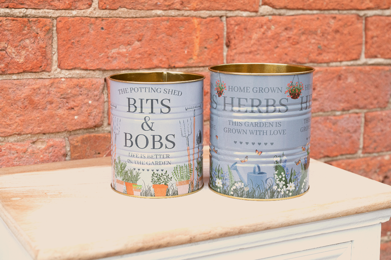 Potting Shed Storage Tins Set of Two S-PS0105