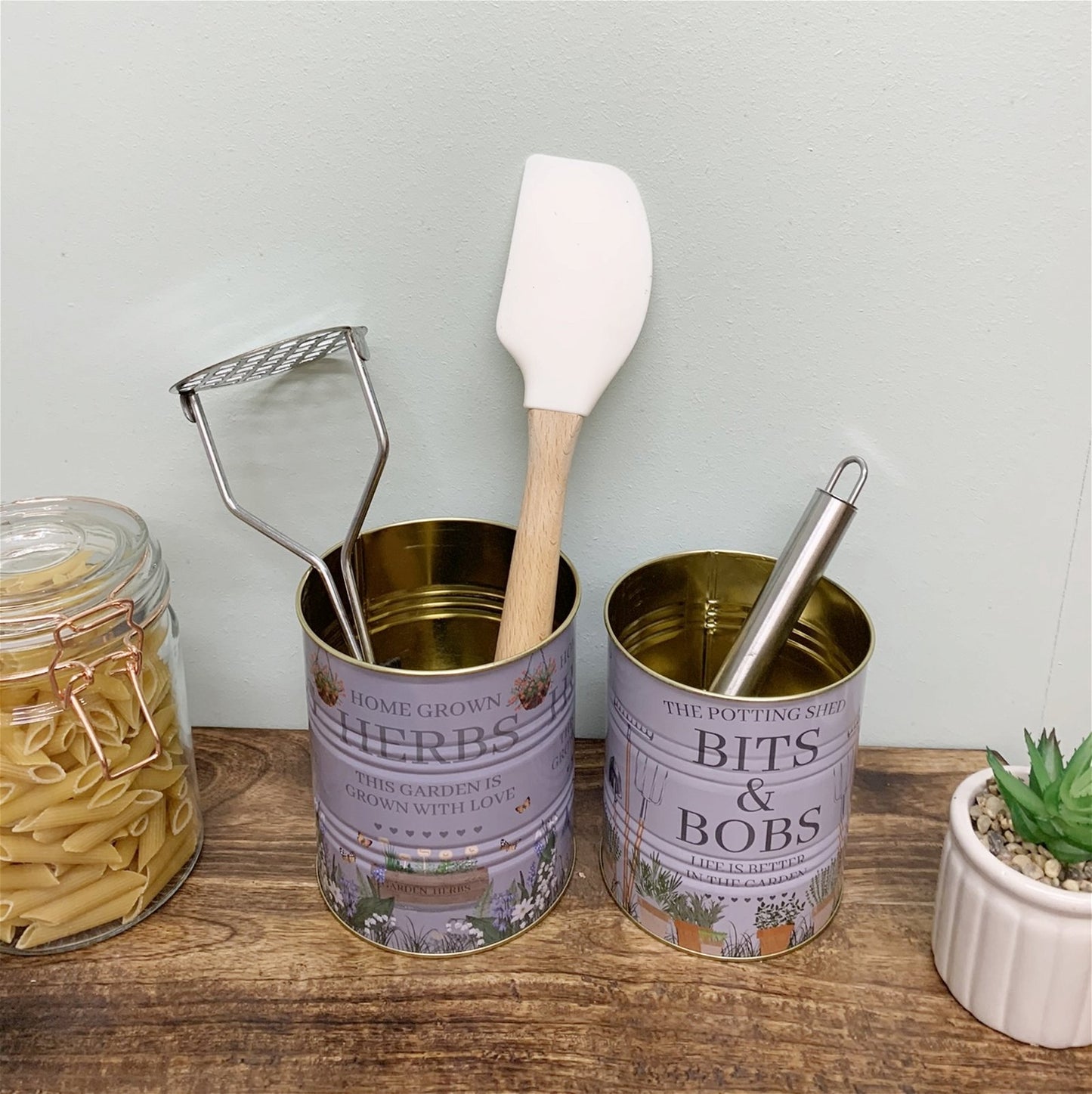 Potting Shed Storage Tins Set of Two S-PS0105