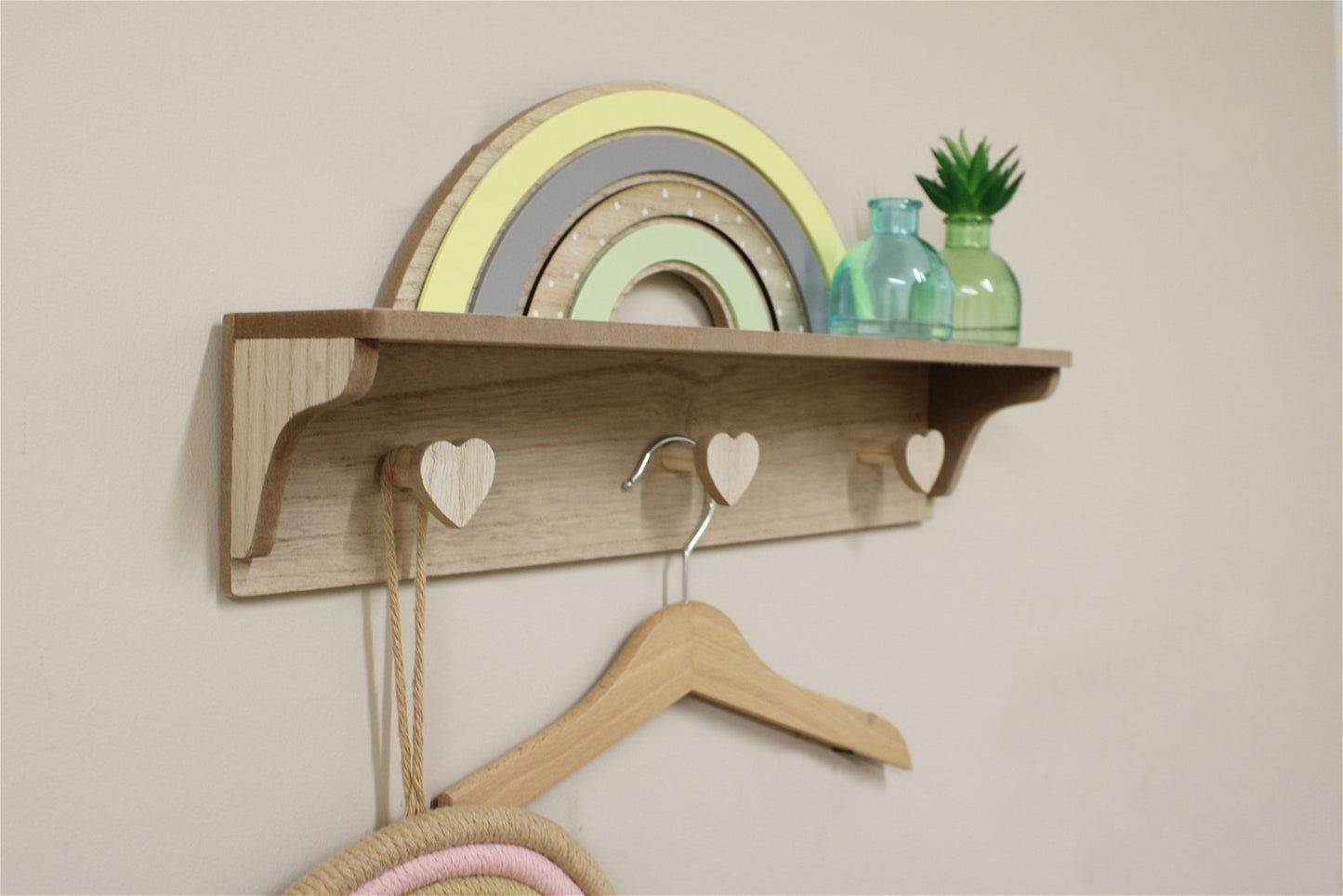 Rainbow Shelf with Hooks S-BB0417-R