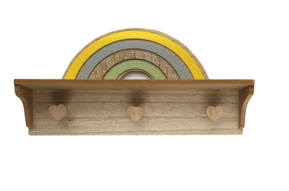 Rainbow Shelf with Hooks S-BB0417-R