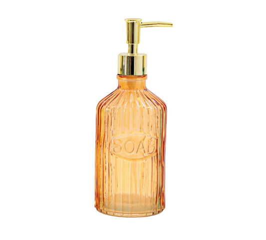 Orange Glass Soap Dispenser S-BM0233-O