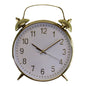 Alarm Style Gold & White Wall Clock S-CL2124