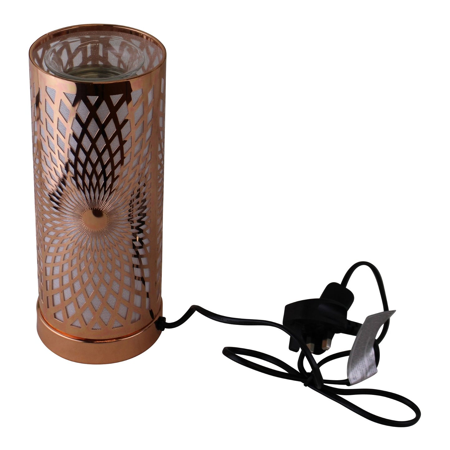 Kaleidoscope Design Colour Changing LED Lamp & Aroma Diffuser in Rose Gold S-EL0638