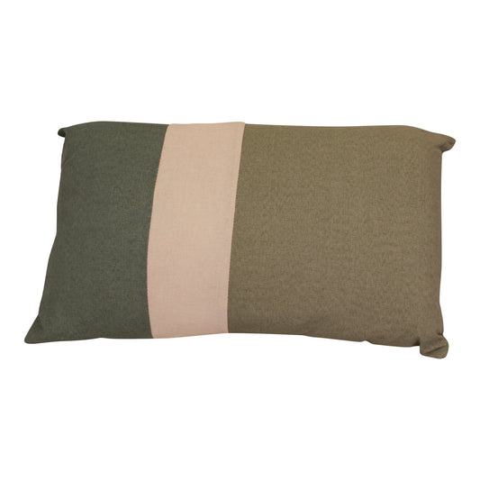 3 Panel Green Rectangular Scatter Cushion, Eucalyptus Range S-EU0052