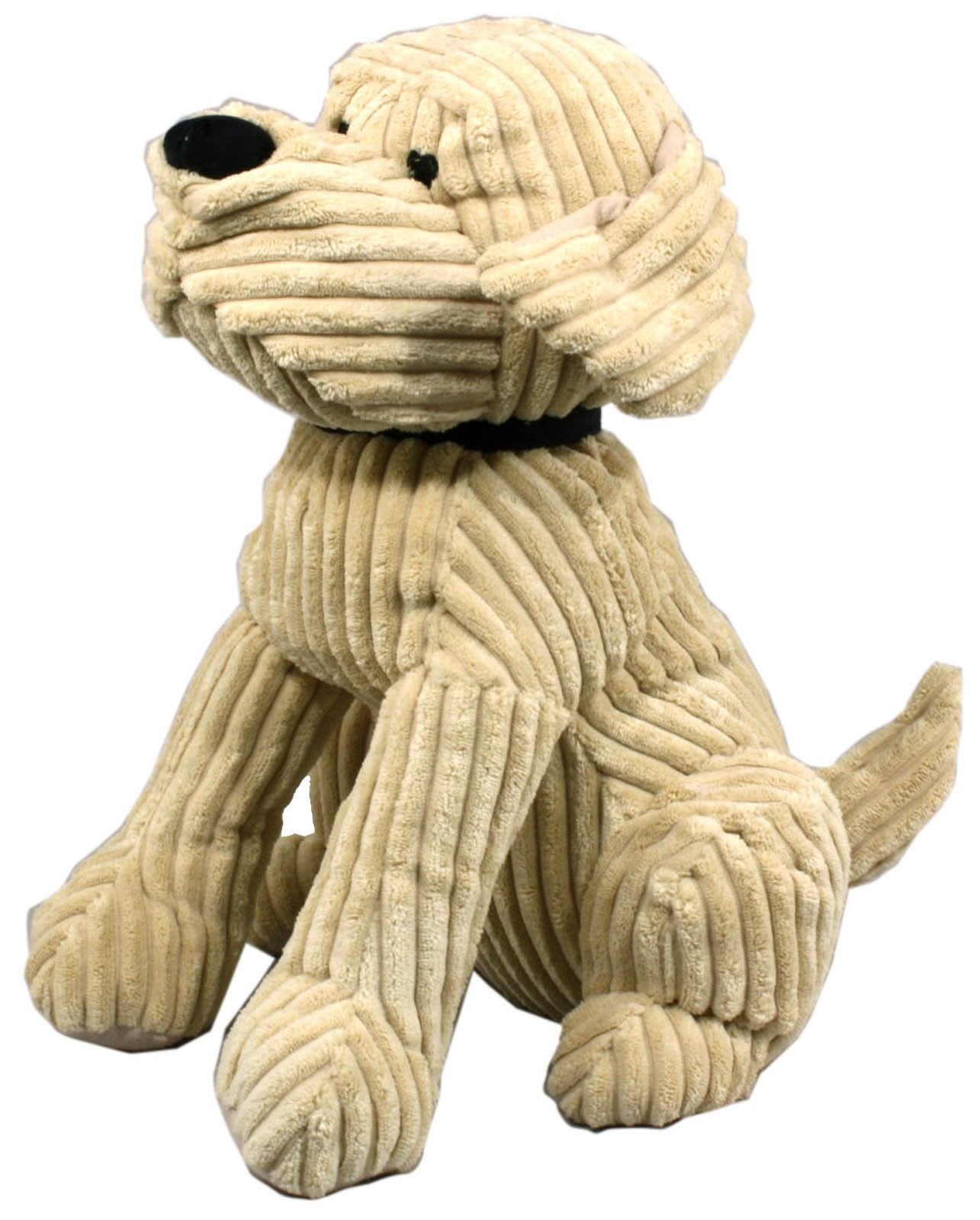 Large Gold Ribbed Dog Doorstop S-FG1635-B