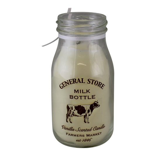 Vanilla Scented Milk Bottle Candle S-GS0050