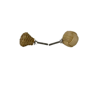 Rattan and Rope Ball Design Drawer Knobs S-HH5723