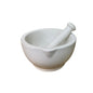 Stoneware Pestle & Mortar in White S-KG0186