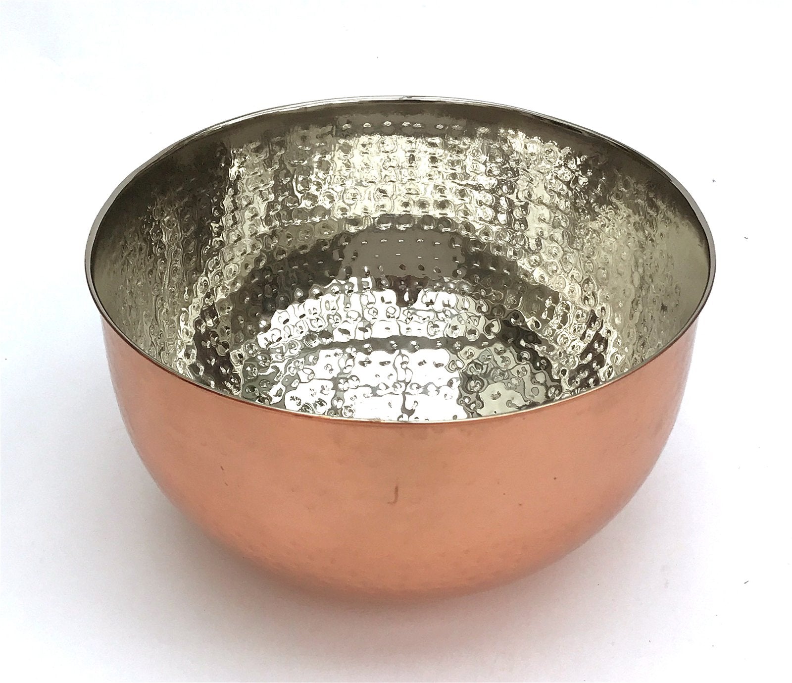 Large Hammered Copper Coloured Bowl S-KG0320