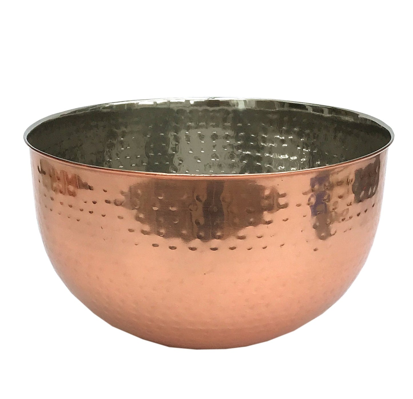 Large Hammered Copper Coloured Bowl S-KG0320